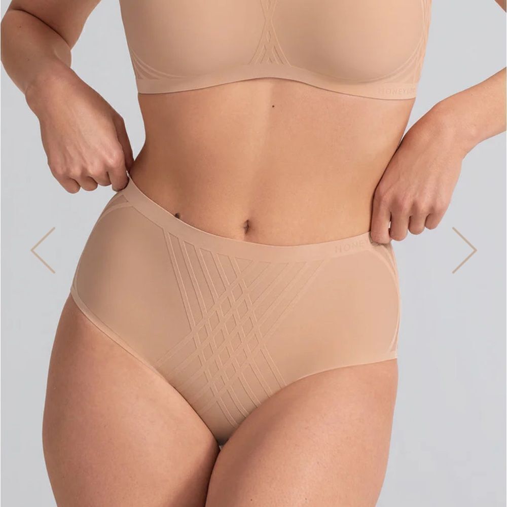 NWT Honeylove Silhouette Briefs size 2X in Sand Color